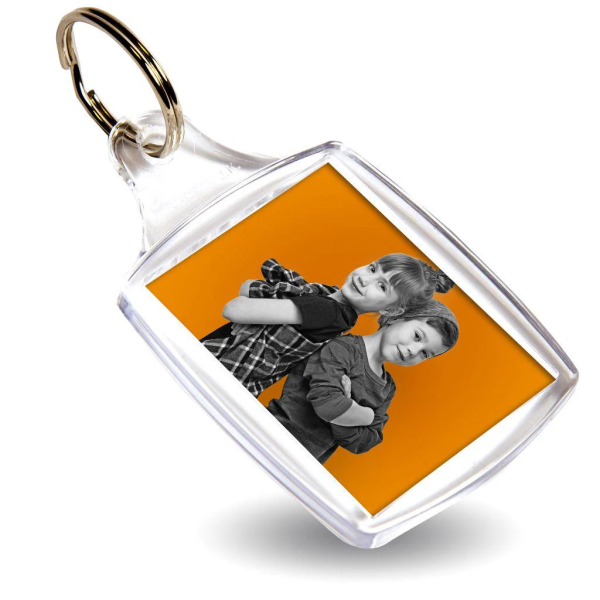 Personalized Photo Keyring plastic