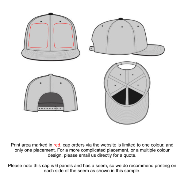 Personalized Cap Printing_6 Panel Baseball Cap - Image 3