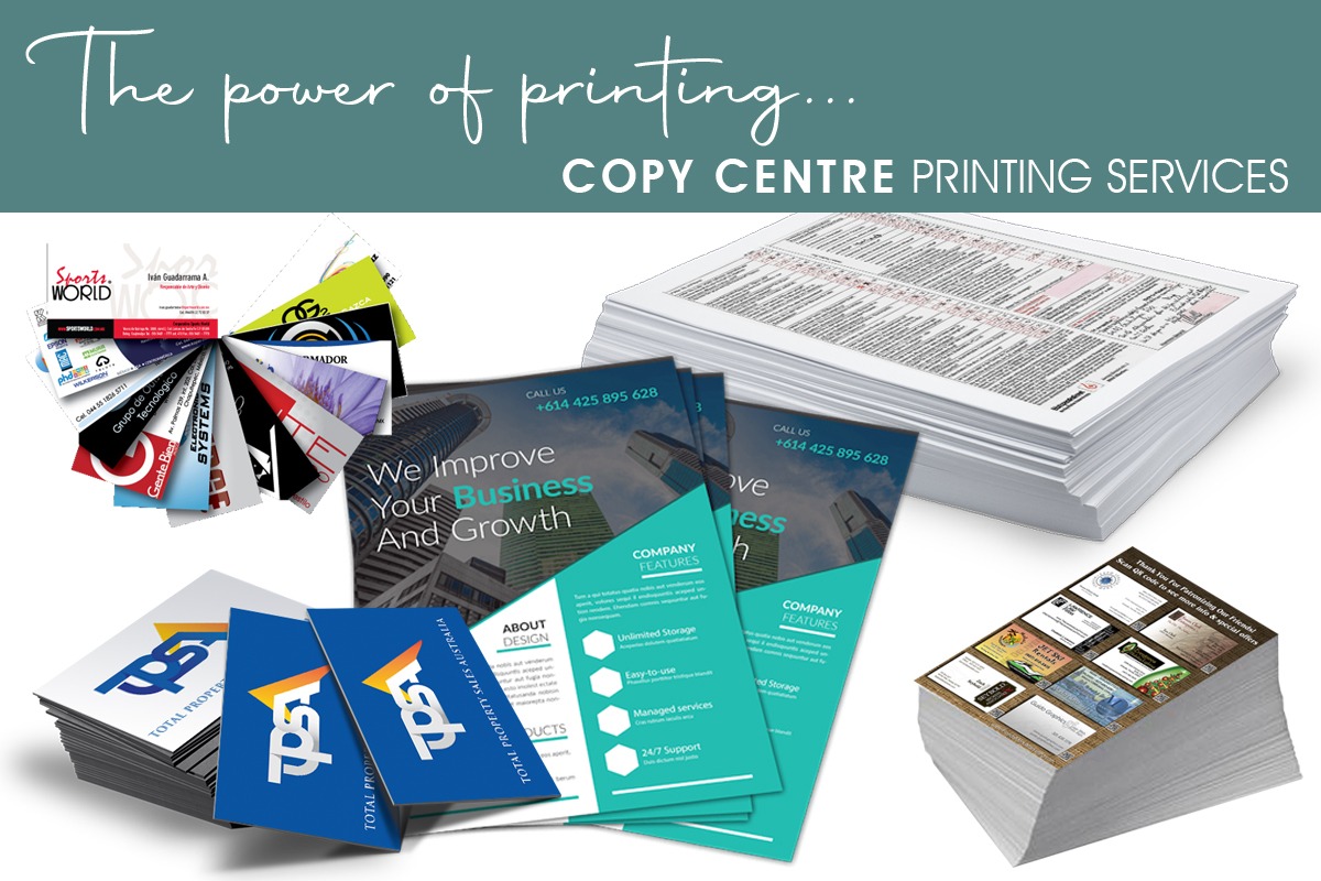 Copy centre printing services