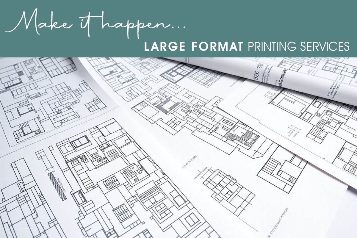 Large format printing posters signage and plans