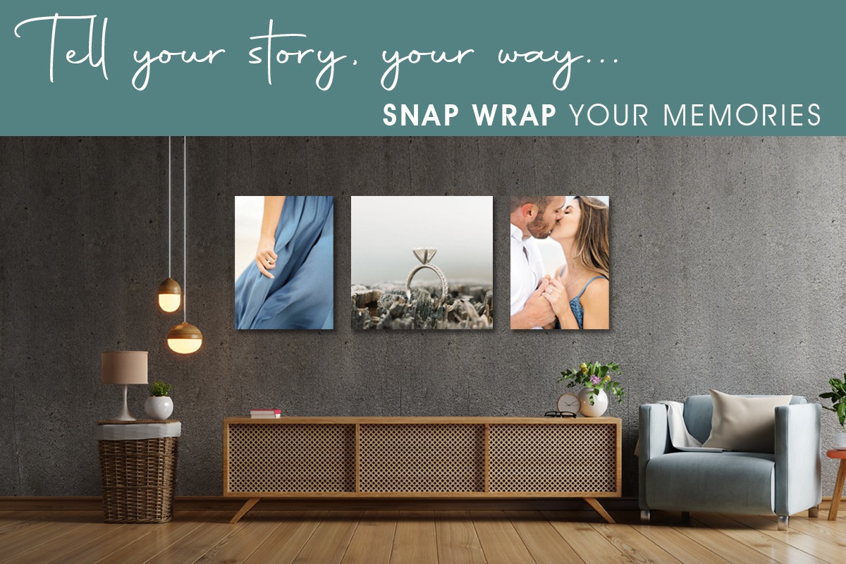 Snap wrap photo display and image wrap services